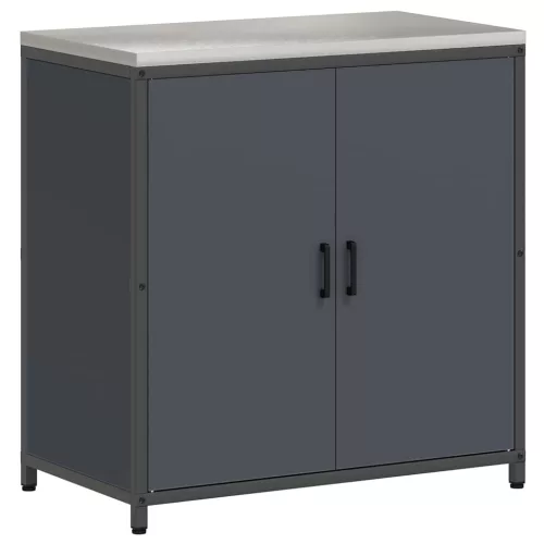 Konyhai Tároló Készlet ajtóval 2 pcs Antracit 150 x 50 x 92 cm