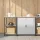 Konyhai Tároló Készlet polcokkal 2 pcs Ezüst 150 x 50 x 92 cm