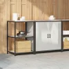 Konyhai Tároló Készlet polcokkal 2 pcs Ezüst 150 x 50 x 92 cm