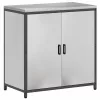 Konyhai Tároló Készlet polcokkal 2 pcs Ezüst 150 x 50 x 92 cm