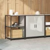Konyhai Tároló Készlet polcokkal 2 pcs Ezüst 150 x 50 x 92 cm