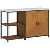 Konyhai Tároló Készlet polcokkal 2 pcs Rozsdás 150 x 50 x 92 cm
