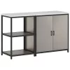 Konyhai Tároló Készlet polcokkal 2 pcs Rozsdás 150 x 50 x 92 cm