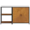 Konyhai Tároló Készlet polcokkal 2 pcs Rozsdás 150 x 50 x 92 cm