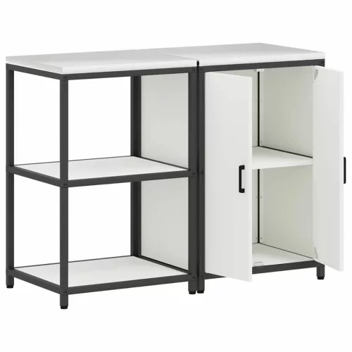 Konyhai Tároló Készlet 2 pcs Fehér Hidegen hengerelt acél