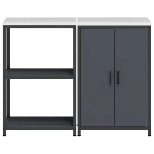 Konyhai Tároló Készlet 2 pcs Antracit Hidegen hengerelt acél