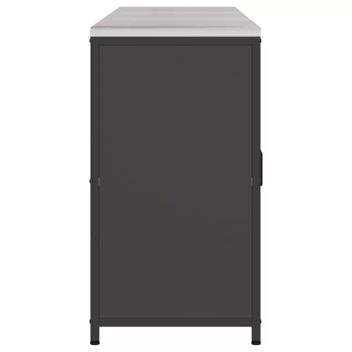 Konyhai Tároló Készlet polcokkal 3 pcs Fekete 180 x 50 x 92 cm