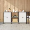 Konyhai Tároló Készlet polcokkal 3 pcs Fehér 180 x 50 x 92 cm