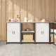Konyhai Tároló Készlet polcokkal 3 pcs Fehér 180 x 50 x 92 cm