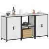 Konyhai Tároló Készlet polcokkal 3 pcs Fehér 180 x 50 x 92 cm