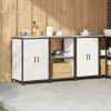 Konyhai Tároló Készlet polcokkal 3 pcs Fehér 180 x 50 x 92 cm