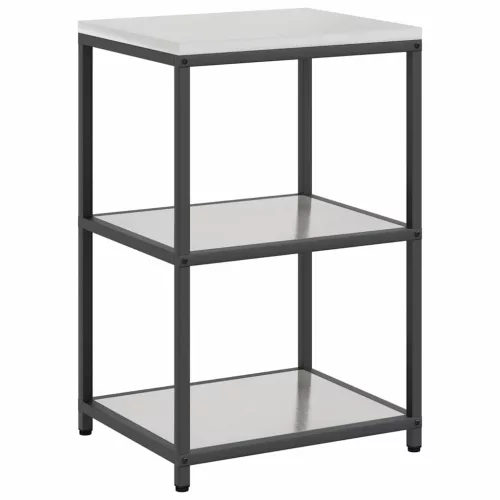 Konyhai Tároló Készlet polcokkal 3 pcs Ezüst 180 x 50 x 92 cm
