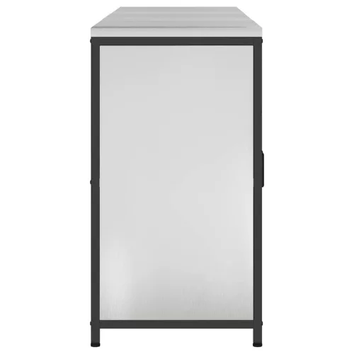 Konyhai Tároló Készlet polcokkal 3 pcs Ezüst 180 x 50 x 92 cm