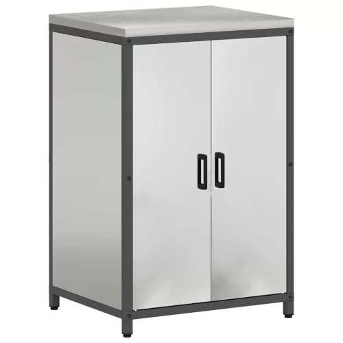 Konyhai Tároló Készlet polcokkal 3 pcs Ezüst 180 x 50 x 92 cm