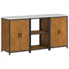 Konyhai Tároló Készlet polcokkal 3 pcs Rozsdás 180 x 50 x 92 cm