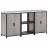 Konyhai Tároló Készlet polcokkal 3 pcs Rozsdás 180 x 50 x 92 cm