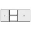 Konyhai Tároló Készlet polcokkal 3 pcs Fehér 210 x 50 x 92 cm