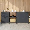 Konyhai Tároló Készlet Egyéb 3 pcs Antracit 210 x 50 x 92 cm