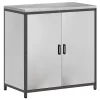 Konyhai Tároló Készlet polcokkal 3 pcs Ezüst 210 x 50 x 92 cm