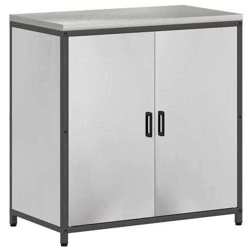 Konyhai Tároló Készlet polcokkal 3 pcs Ezüst 210 x 50 x 92 cm