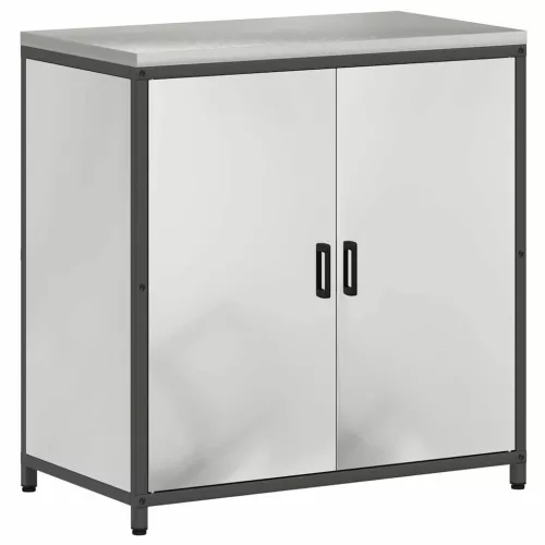 Konyhai Tároló Készlet polcokkal 3 pcs Ezüst 210 x 50 x 92 cm