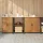 Konyhai Tároló Készlet polcokkal 3 pcs Rozsdás 210 x 50 x 92 cm