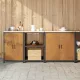 Konyhai Tároló Készlet polcokkal 3 pcs Rozsdás 210 x 50 x 92 cm