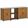 Konyhai Tároló Készlet polcokkal 3 pcs Rozsdás 210 x 50 x 92 cm