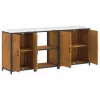 Konyhai Tároló Készlet polcokkal 3 pcs Rozsdás 210 x 50 x 92 cm