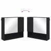 Fürdőszoba bútor szett 2 pcs Fekete 61 x 35 x 64 cm Faanyag