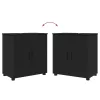 Fürdőszoba bútor szett 2 pcs Fekete 61 x 35 x 64 cm Faanyag