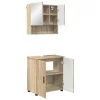 Fürdőszoba bútor szett 2 pcs sonoma tölgy 61 x 35 x 64 cm