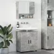 Fürdőszoba bútor szett 2 pcs Beton szürke 61 x 35 x 64 cm