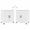 Fürdőszoba bútor szett 2 pcs Magasfényű fehér 61 x 35 x 64 cm