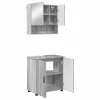 Fürdőszoba bútor szett 2 pcs Szürke sonoma 61 x 35 x 64 cm