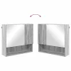 Fürdőszoba bútor szett 2 pcs Szürke sonoma 61 x 35 x 64 cm