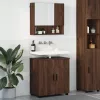 Fürdőszoba bútor szett 2 pcs barna tölgy 61 x 35 x 64 cm