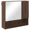 Fürdőszoba bútor szett 2 pcs barna tölgy 61 x 35 x 64 cm