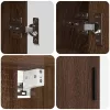 Fürdőszoba bútor szett 2 pcs barna tölgy 61 x 35 x 64 cm