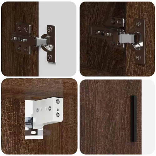 Fürdőszoba bútor szett 2 pcs barna tölgy 61 x 35 x 64 cm