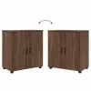 Fürdőszoba bútor szett 2 pcs barna tölgy 61 x 35 x 64 cm