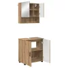 Fürdőszoba bútor szett 2 pcs kézműves tölgy 61 x 35 x 64 cm