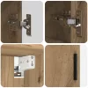 Fürdőszoba bútor szett 2 pcs kézműves tölgy 61 x 35 x 64 cm