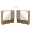 Fürdőszoba bútor szett 2 pcs kézműves tölgy 61 x 35 x 64 cm