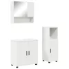 Fürdőszoba bútor szett 3 pcs Fehér 61 x 35 x 64 cm Faanyag
