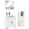 Fürdőszoba bútor szett 3 pcs Fehér 61 x 35 x 64 cm Faanyag