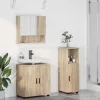Fürdőszoba bútor szett 3 pcs sonoma tölgy 61 x 35 x 64 cm