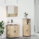 Fürdőszoba bútor szett 3 pcs sonoma tölgy 61 x 35 x 64 cm