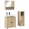 Fürdőszoba bútor szett 3 pcs sonoma tölgy 61 x 35 x 64 cm