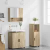 Fürdőszoba bútor szett 3 pcs sonoma tölgy 61 x 35 x 64 cm